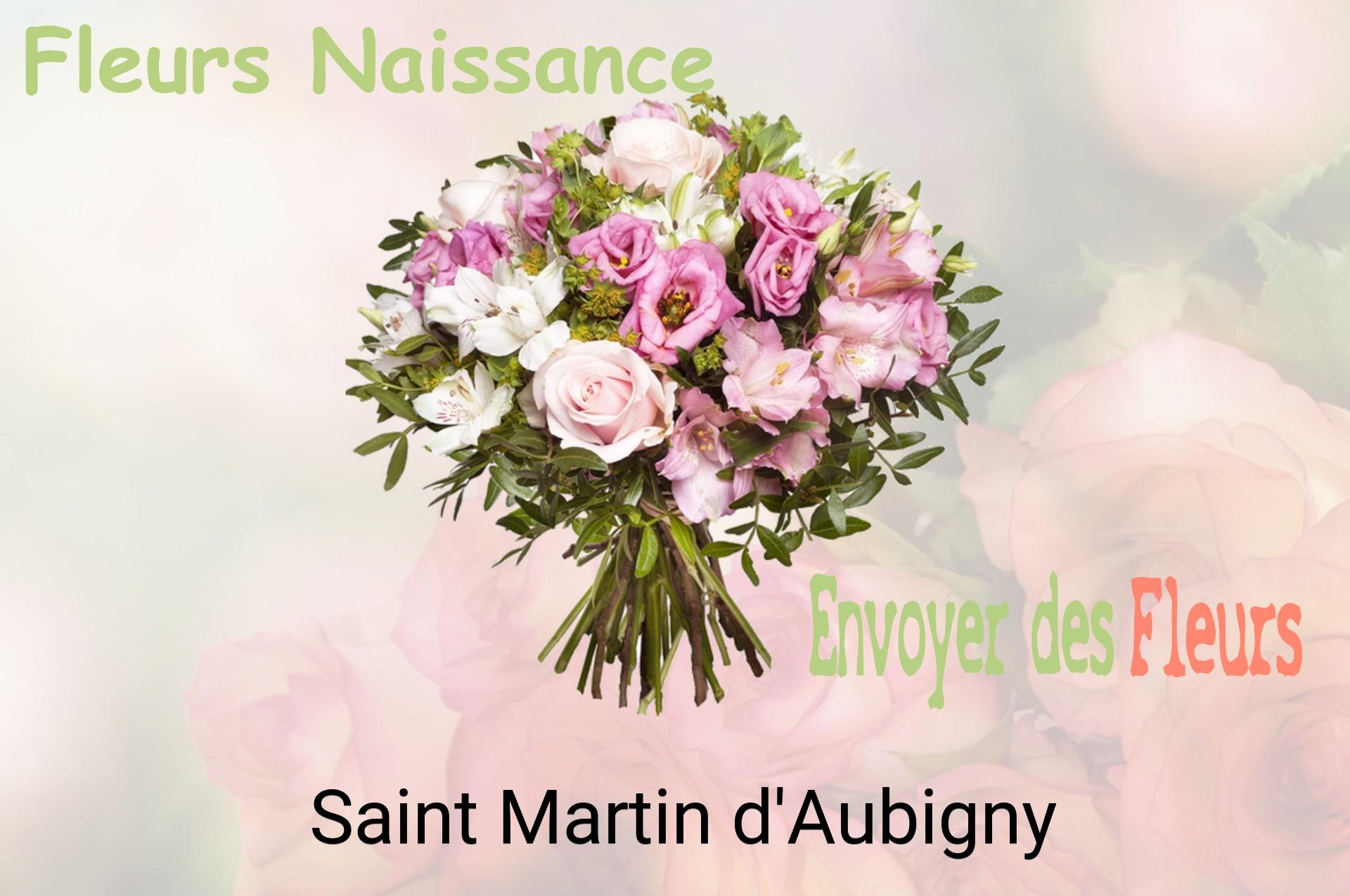 Bouquet de fleurs de naissance livré à Saint-Martin-d'Aubigny